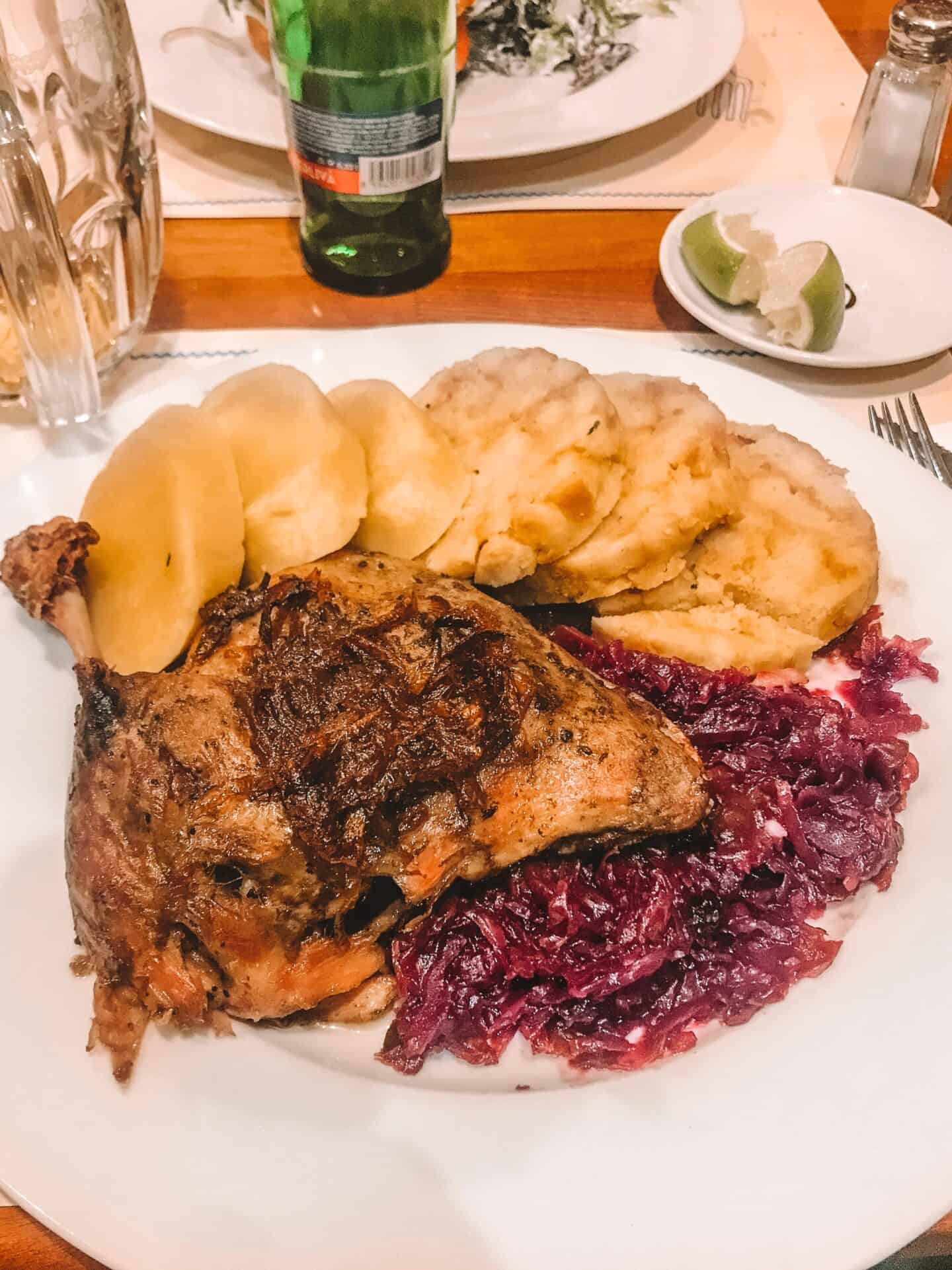 Some of the best Czech food in Prague.