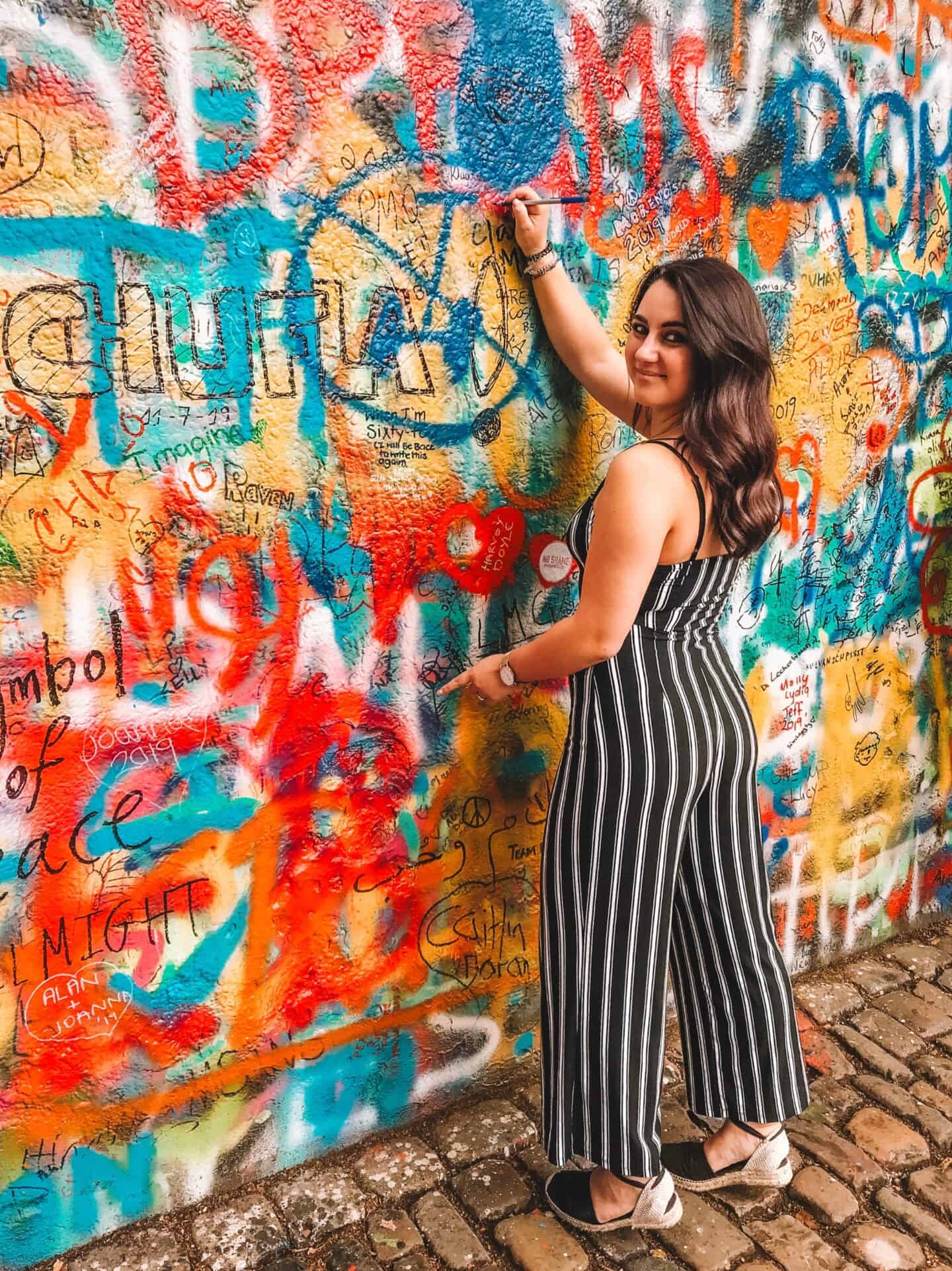 Signing the John Lennon Wall is a must-do on your 4 days in Prague itinerary.