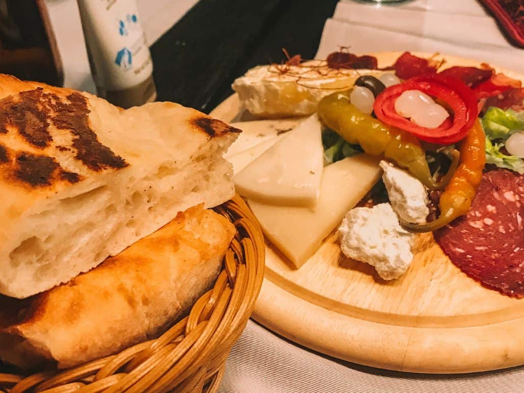 Appetizer tray from Taj Malal Dubrovnik