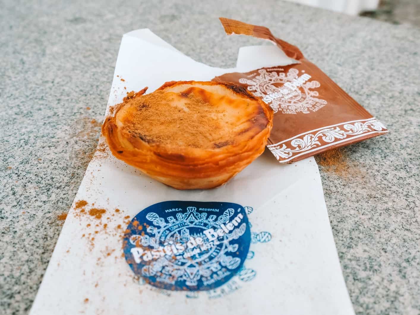 A pastel de nata from Pasteis de Belém is a must-try during your 5 days in Lisbon. 