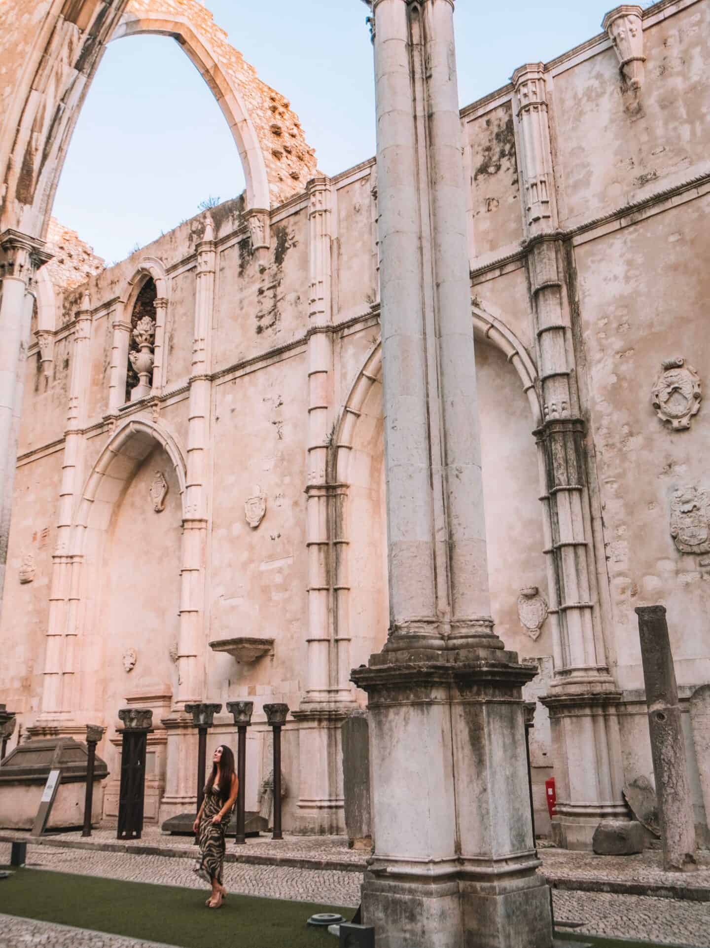 Visiting Lisbon's Carmo Convent. A must-add to any 5 days in Lisbon itinerary. 