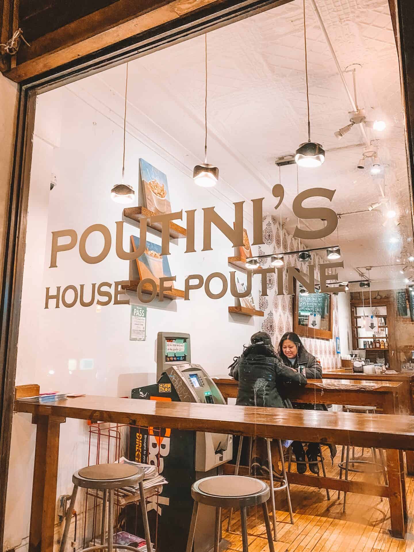 Trying poutine from Poutini's House of Poutine needs to be on your 4 day Toronto itinerary