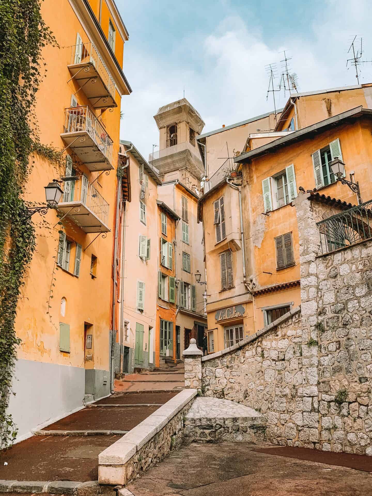 The colorful streets of Nice were a welcome sight during our two days in the French Riviera