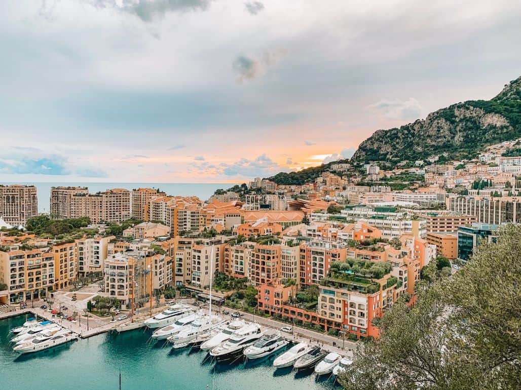 Two days in the French Riviera is not complete without sunset views from the Prince's Palace of Monaco