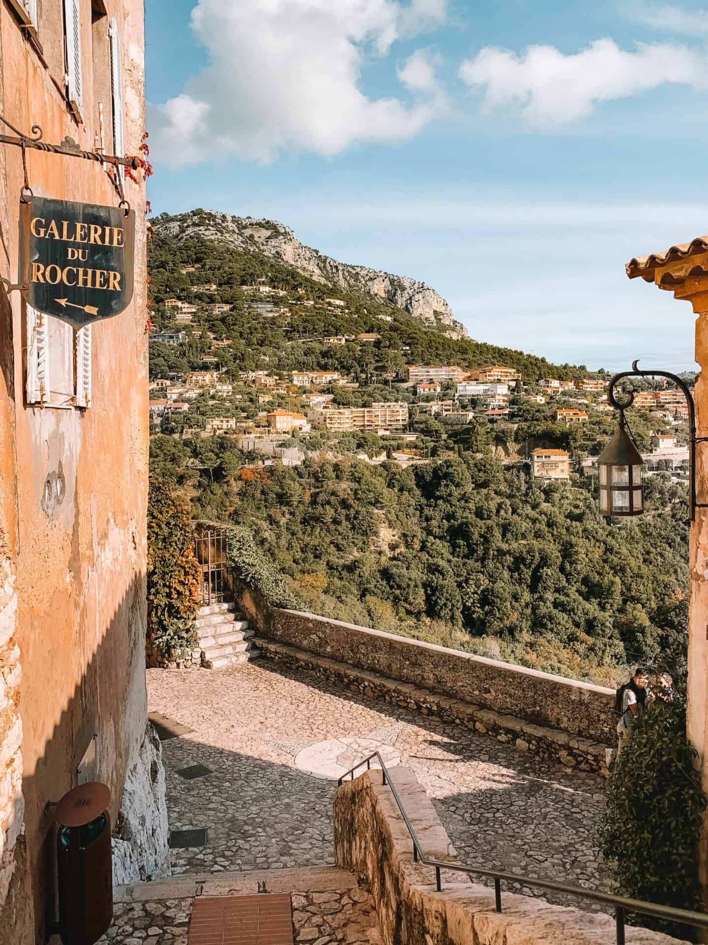 The views from Eze village hilltop town