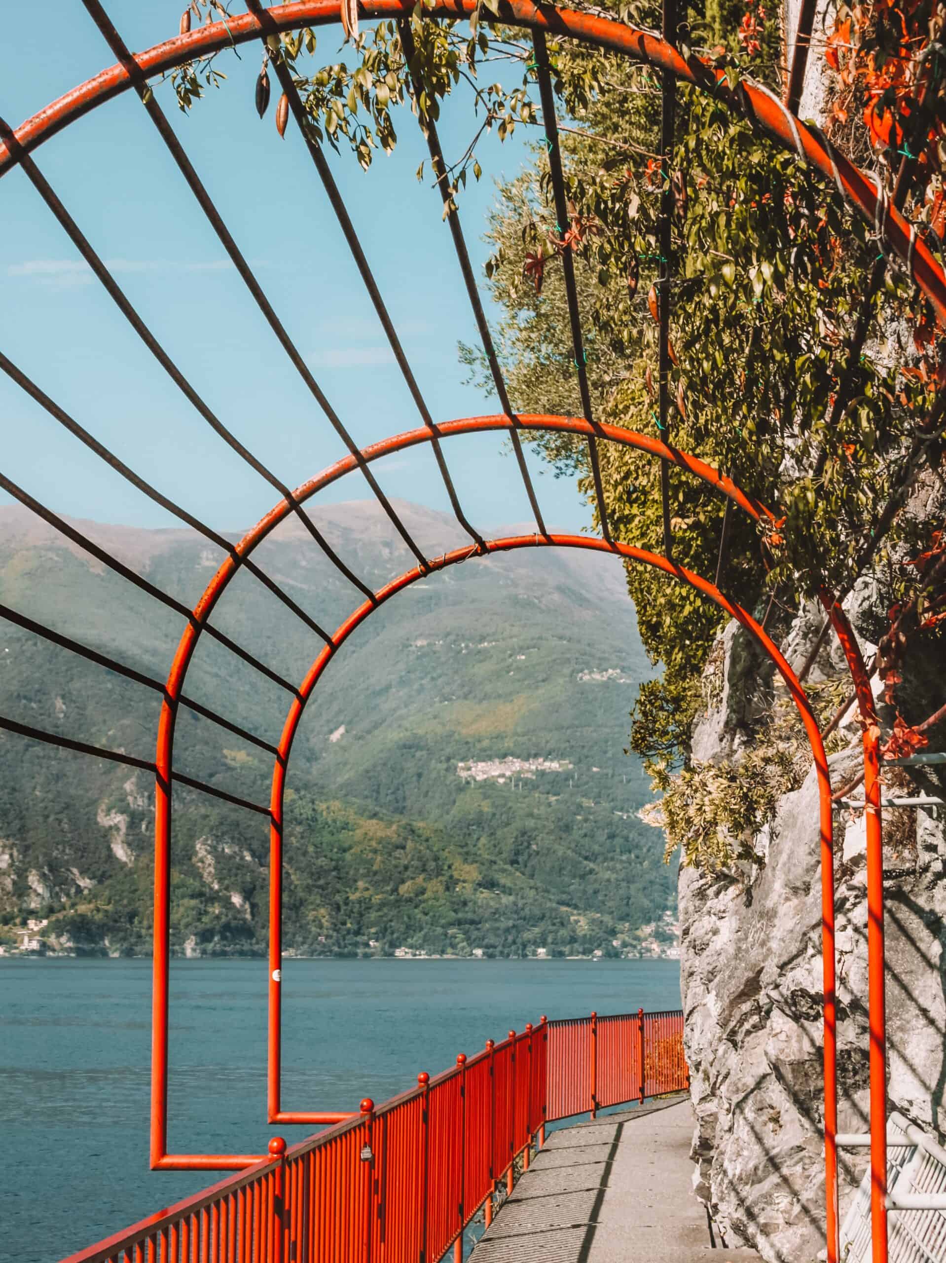 La passeggiata degli Innamorati, or the walk of lovers in Lake Como