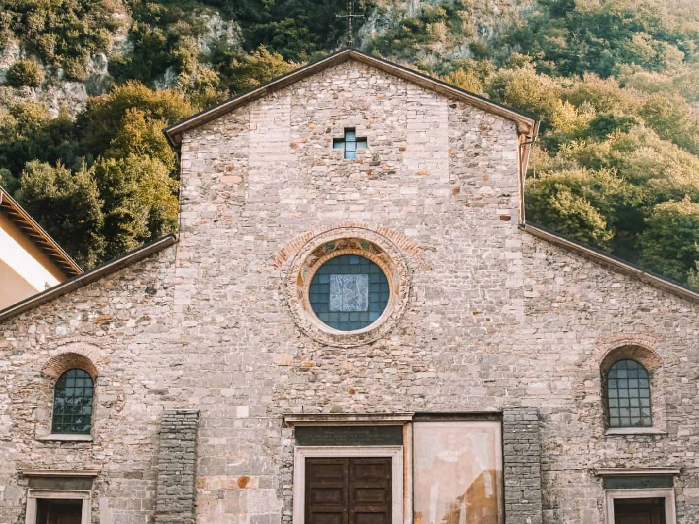The Church of San Giorgio in Varenna Lake Como