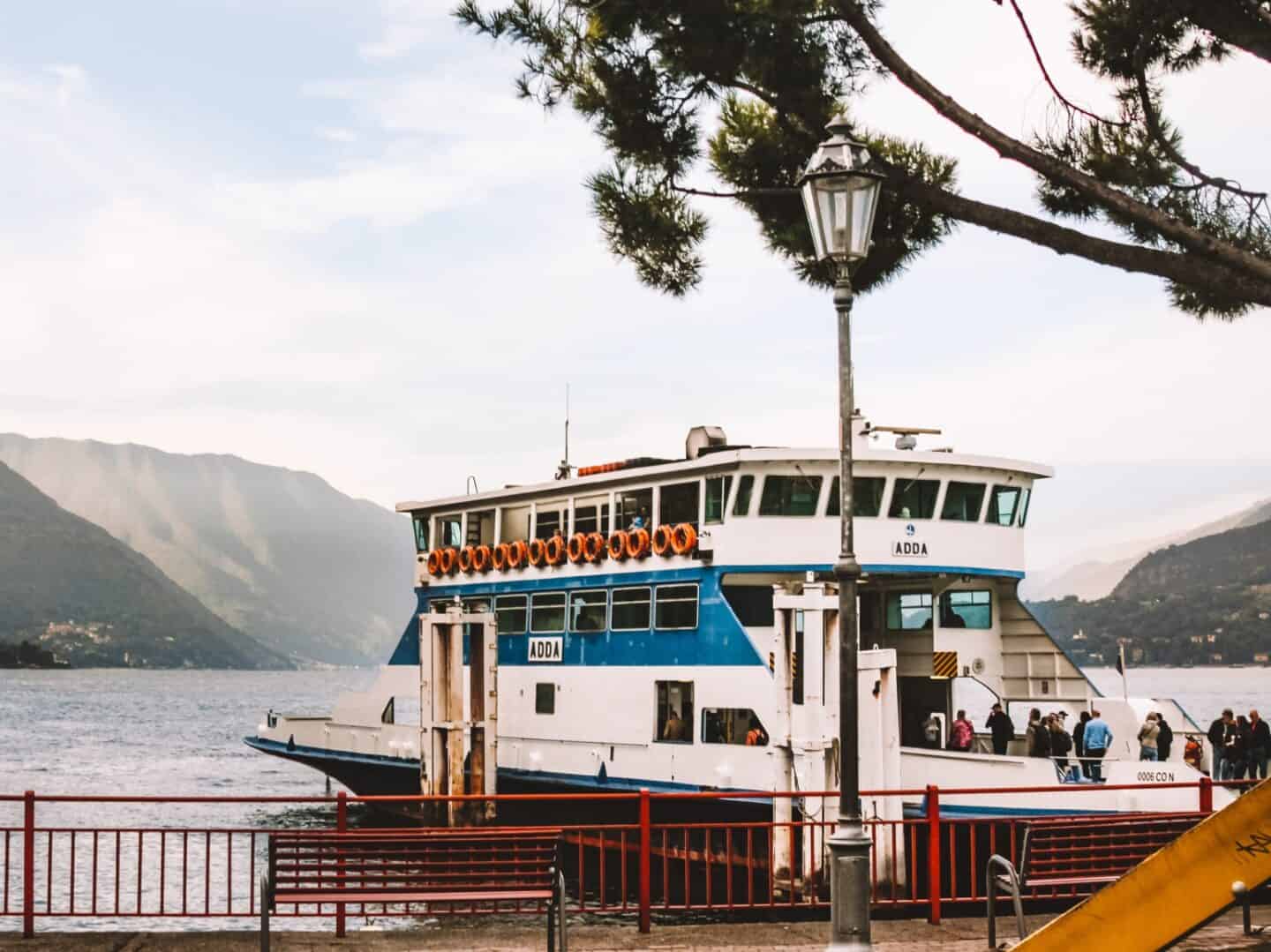 The Navigazione Laghi ferry in Lake Como