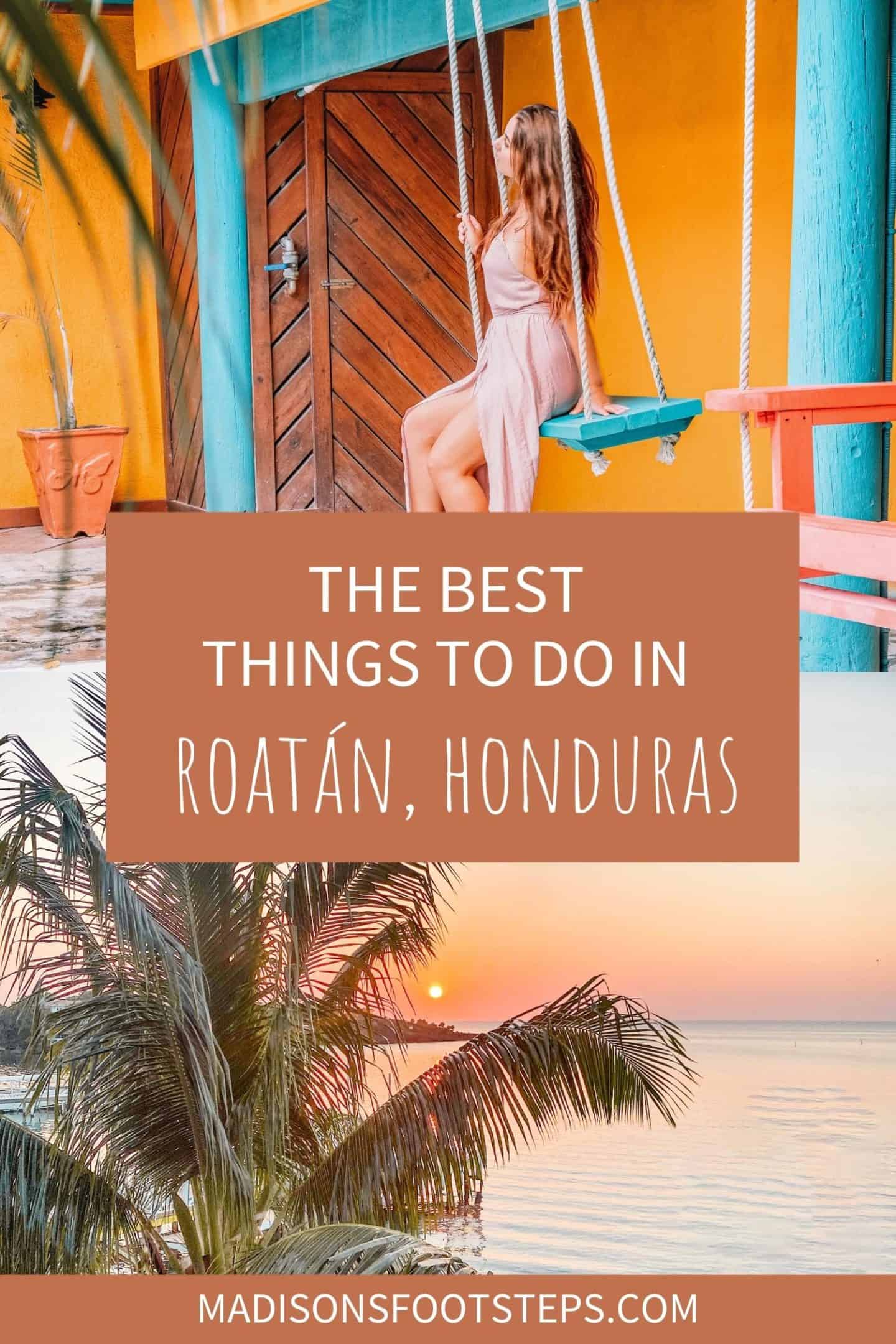 Things to do in Roatan Honduras pin
