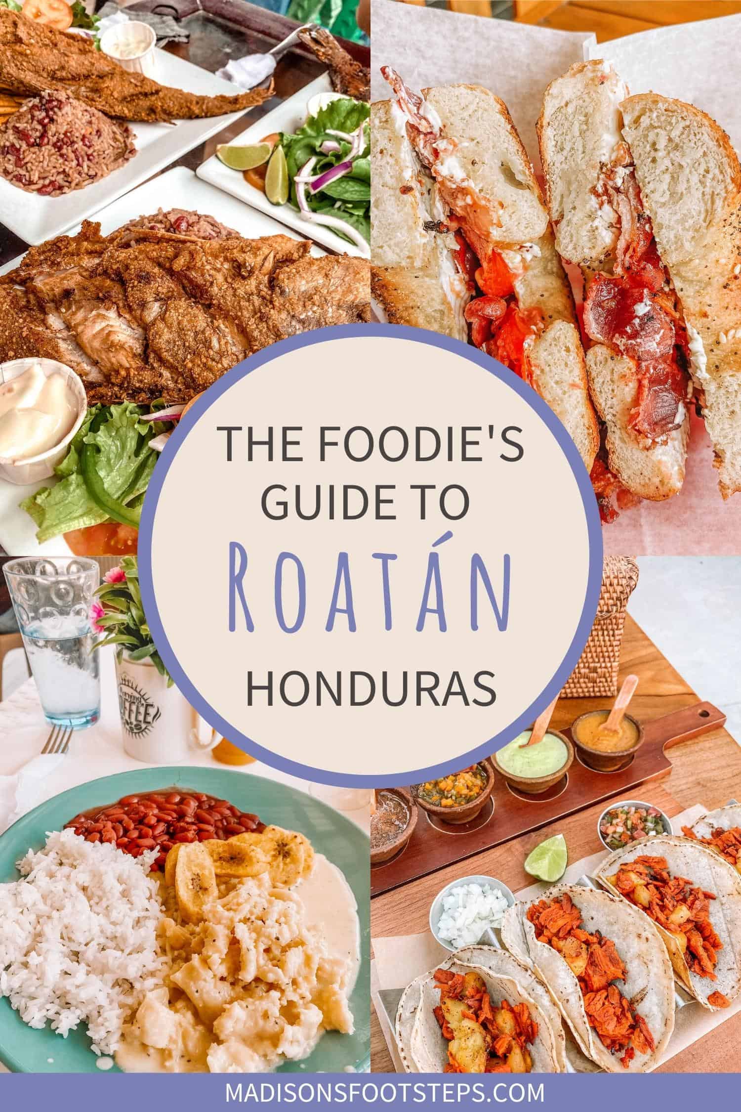 Best restaurants in Roatan pin