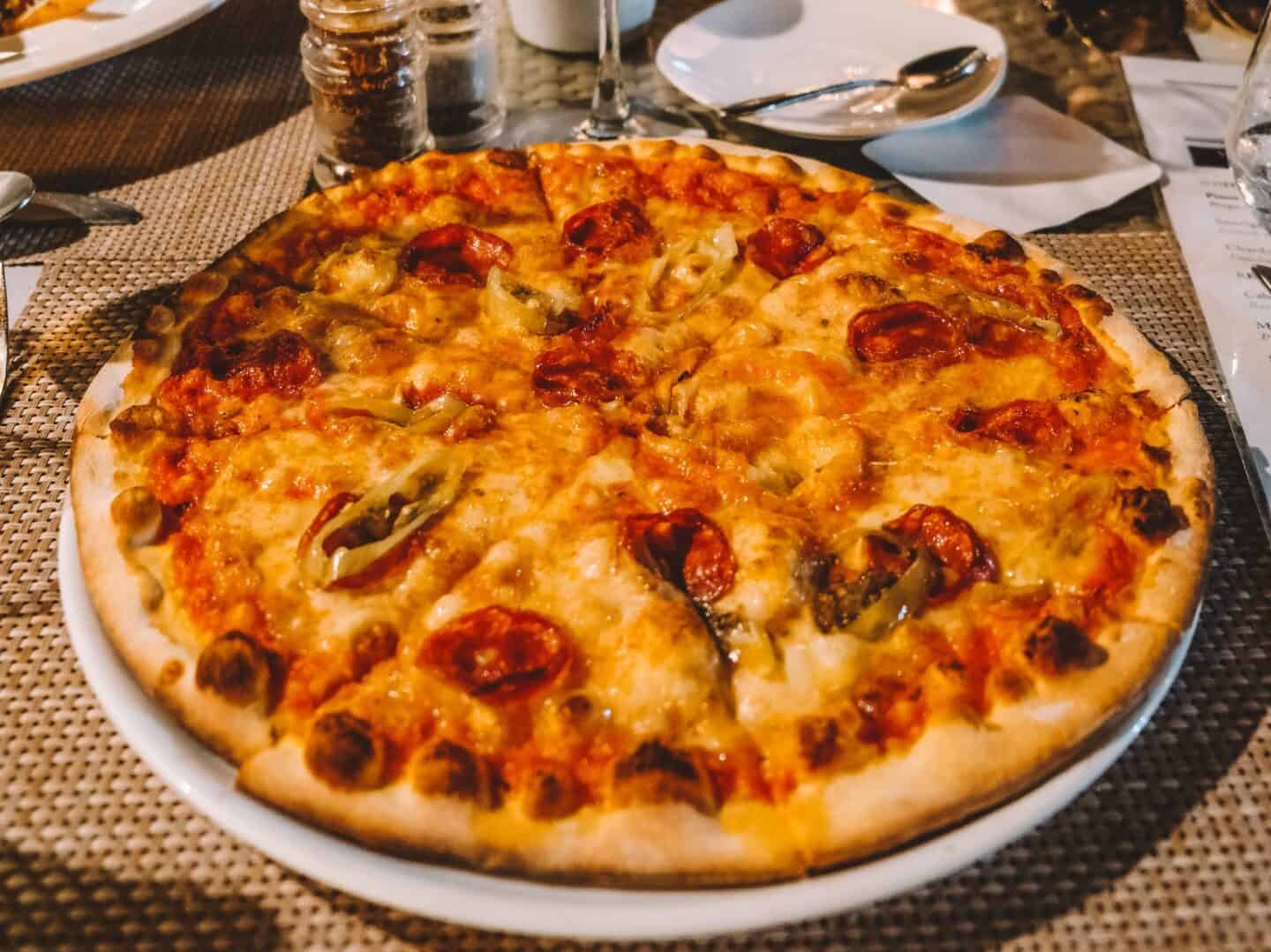 Diavola pizza from Terrazzo in Patong 