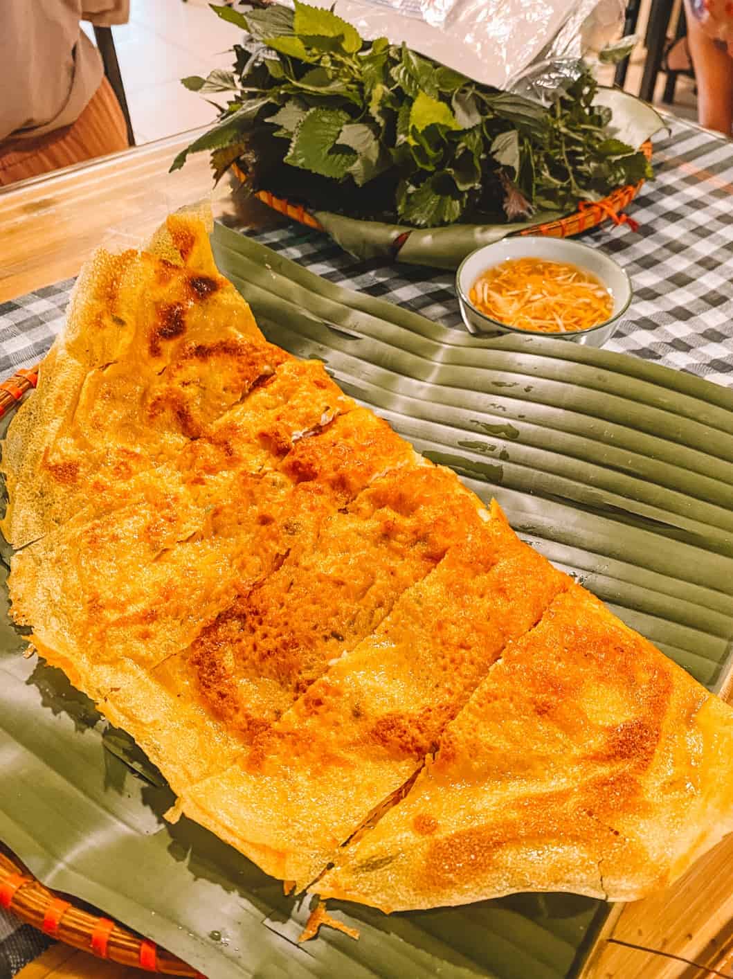 Crispy pancakes are popular in central Vietnam, but they're also some of the best street food in Hanoi