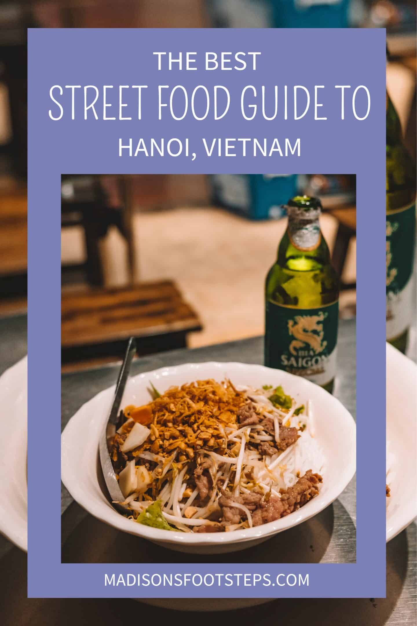 Street food in Hanoi pin