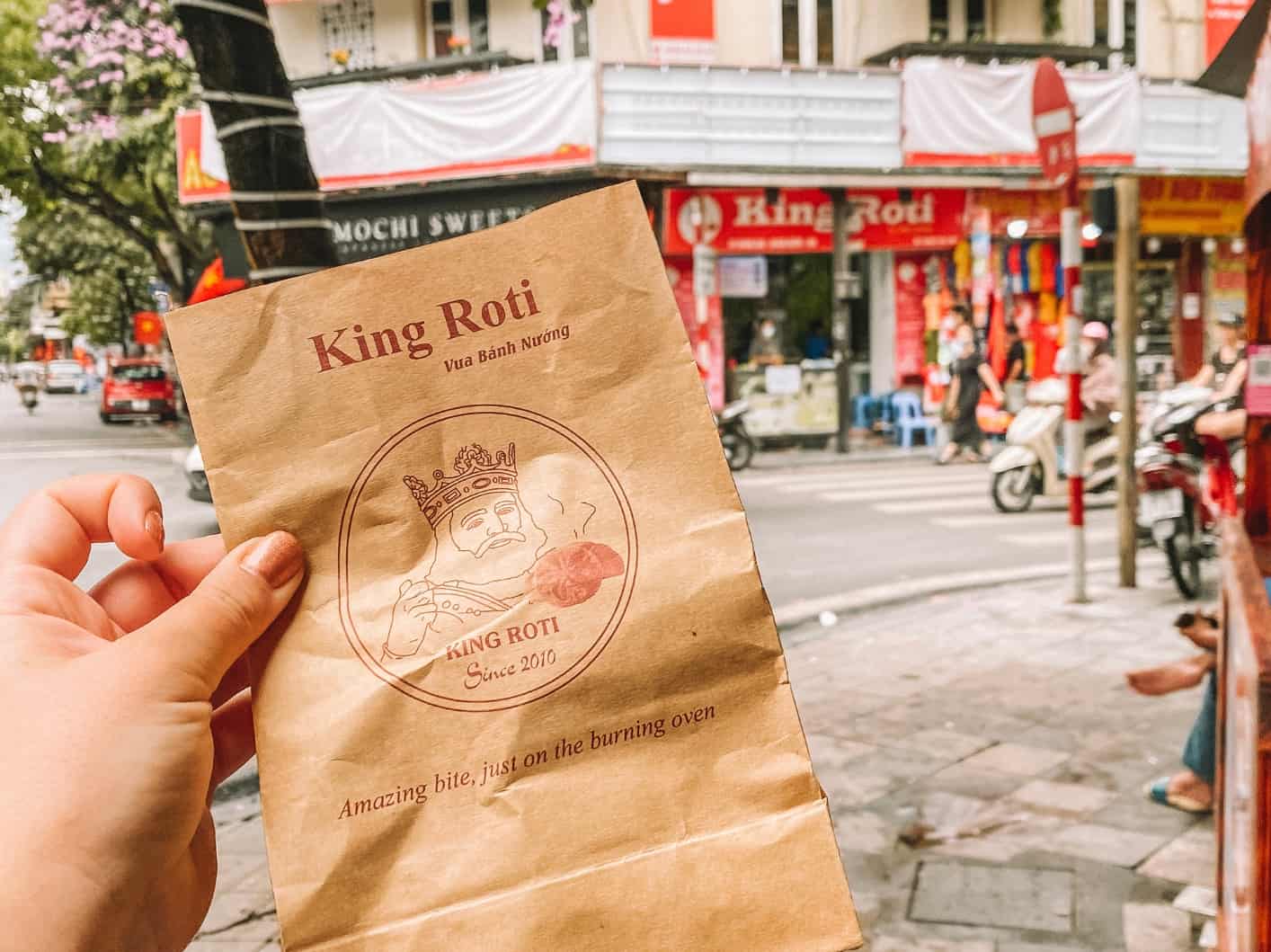 King Roti Hanoi is a popular street dessert in Hanoi