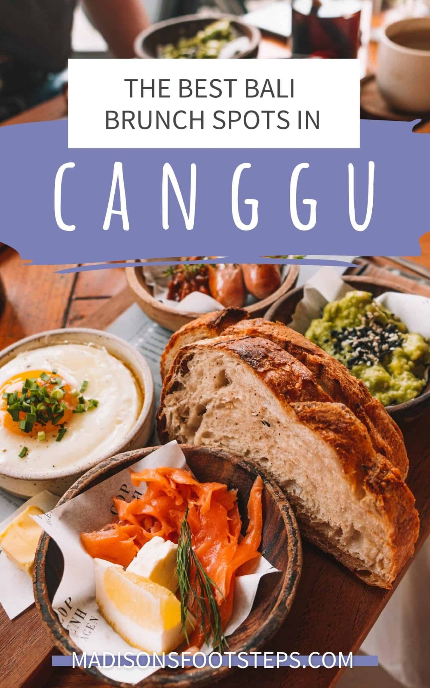 The best breakfast in Canggu Pinterest pin 