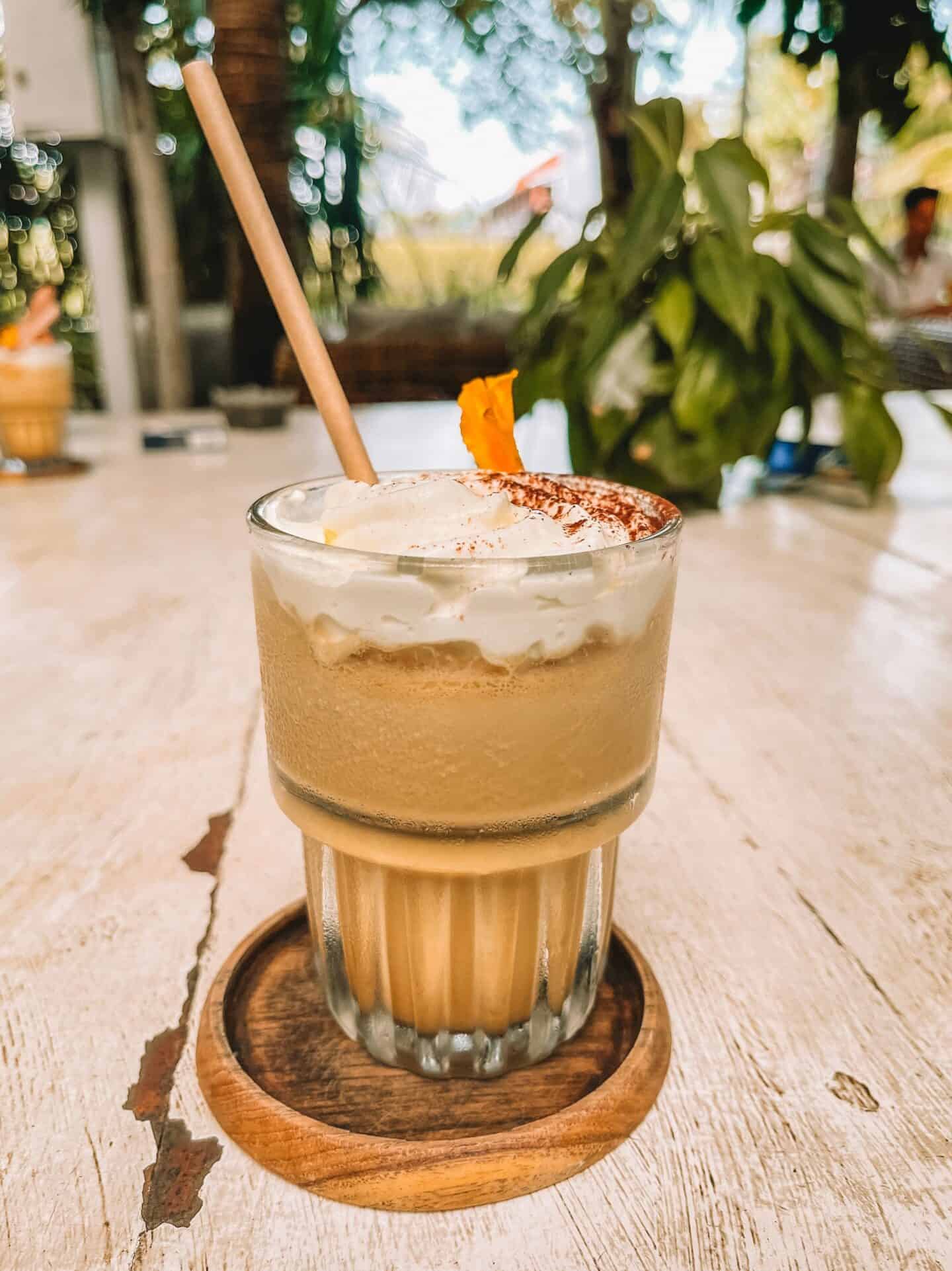 Delicious iced coffee from Milu by Nook Canggu