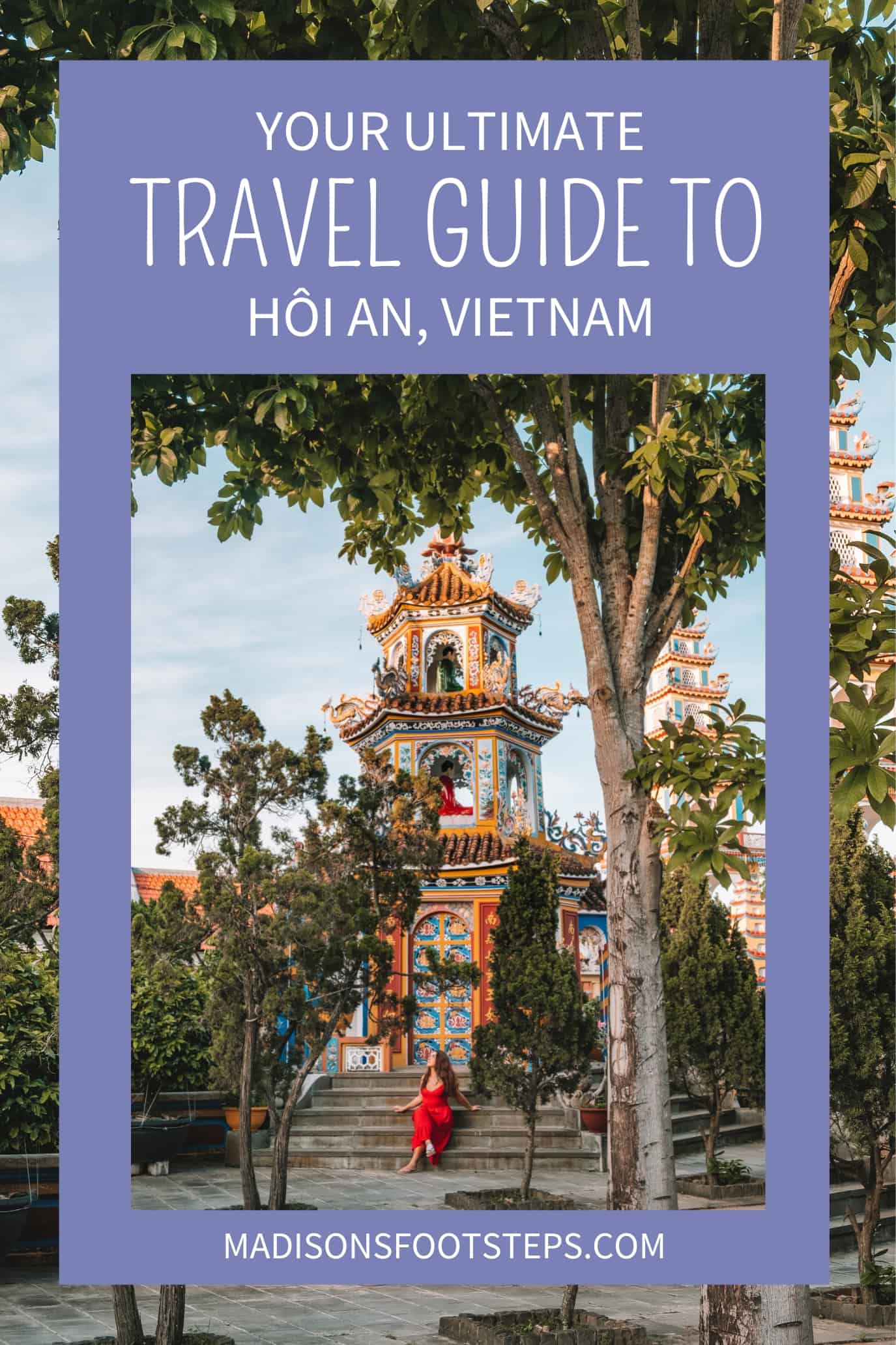Pinterest pin for my Hoi An itinerary blog post.