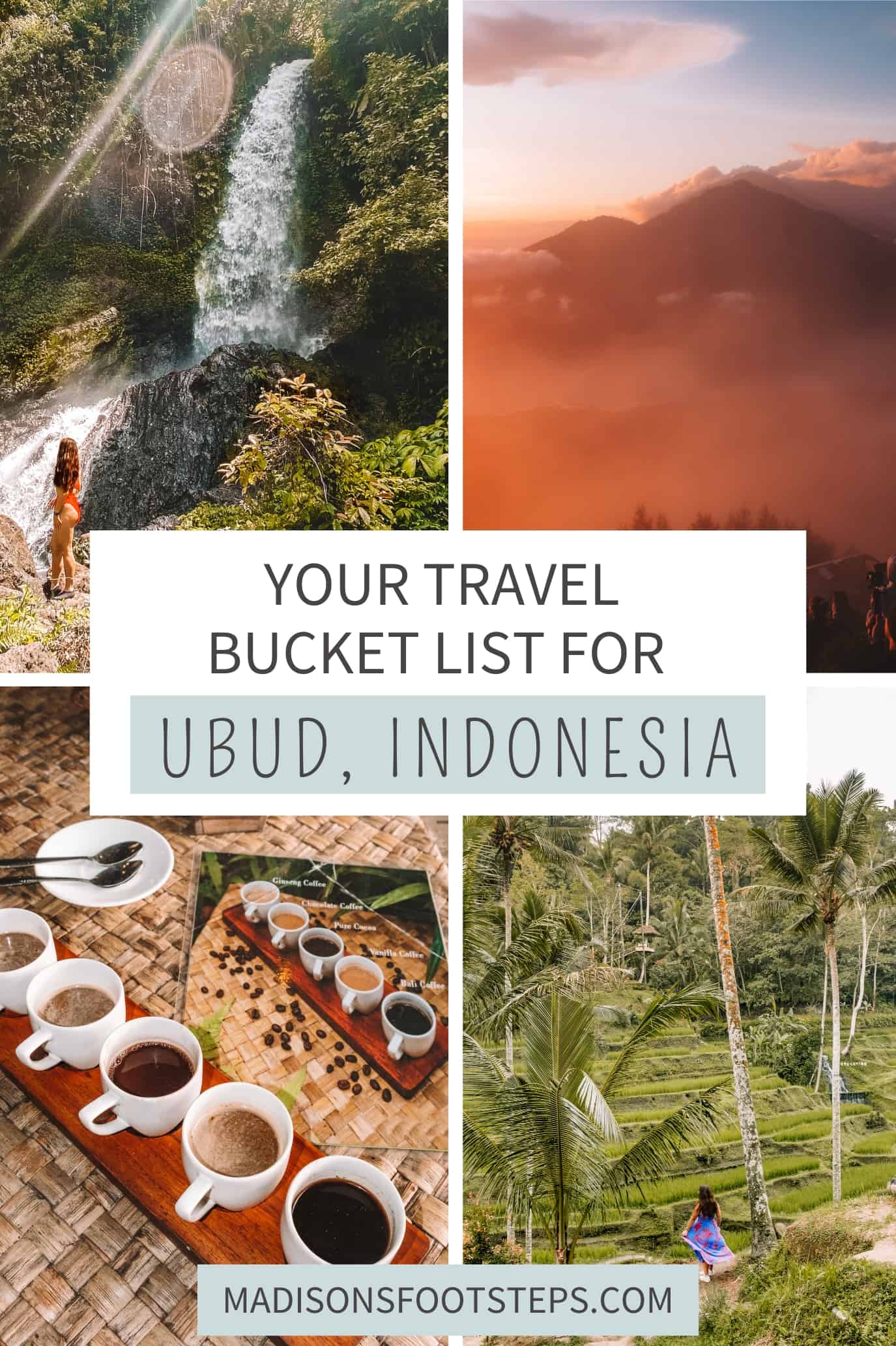 Pinterest pin for this blog post about the best things to do with 4 days in Ubud. 