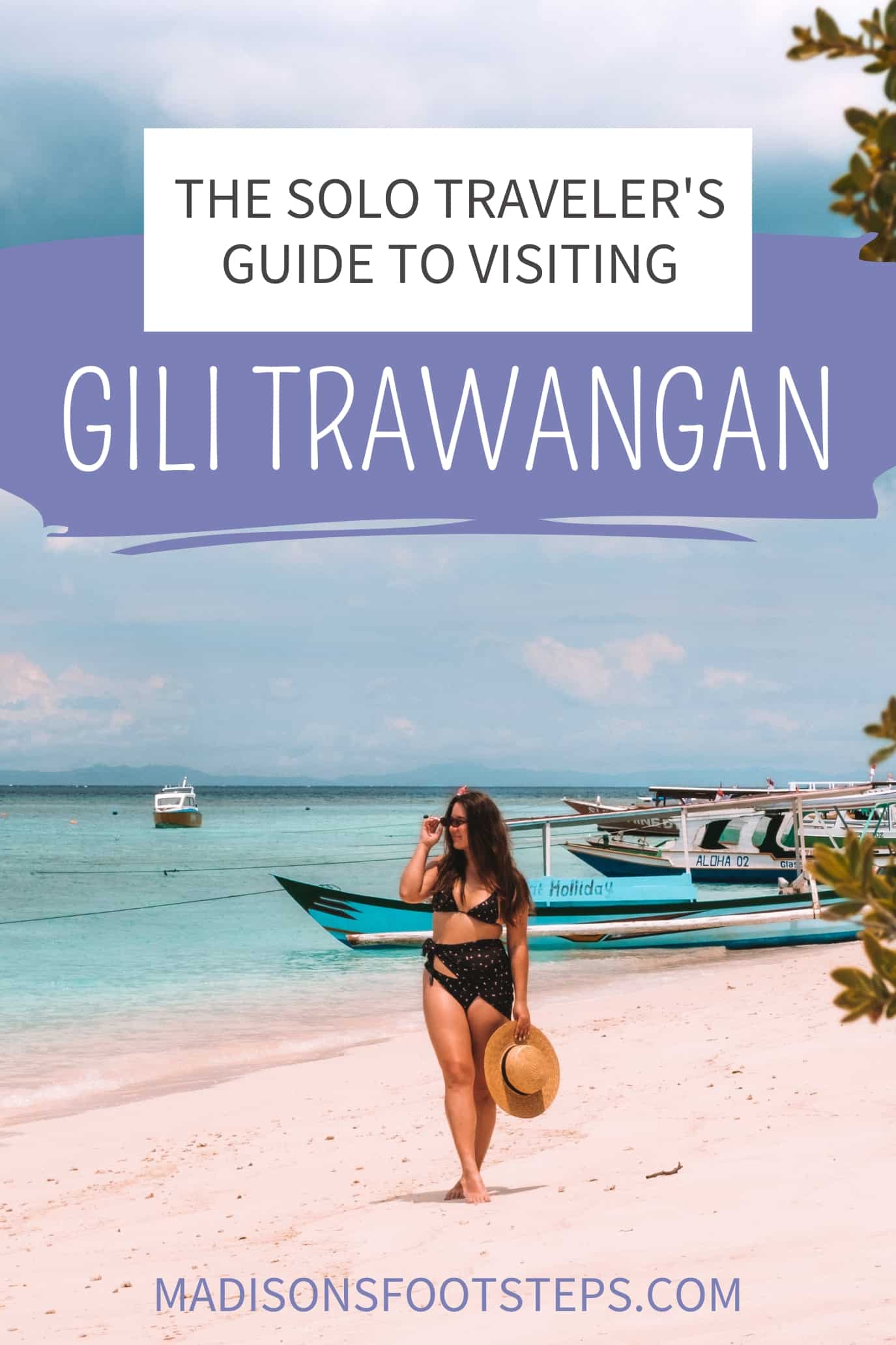 Gili Trawangan for solo travelers pin