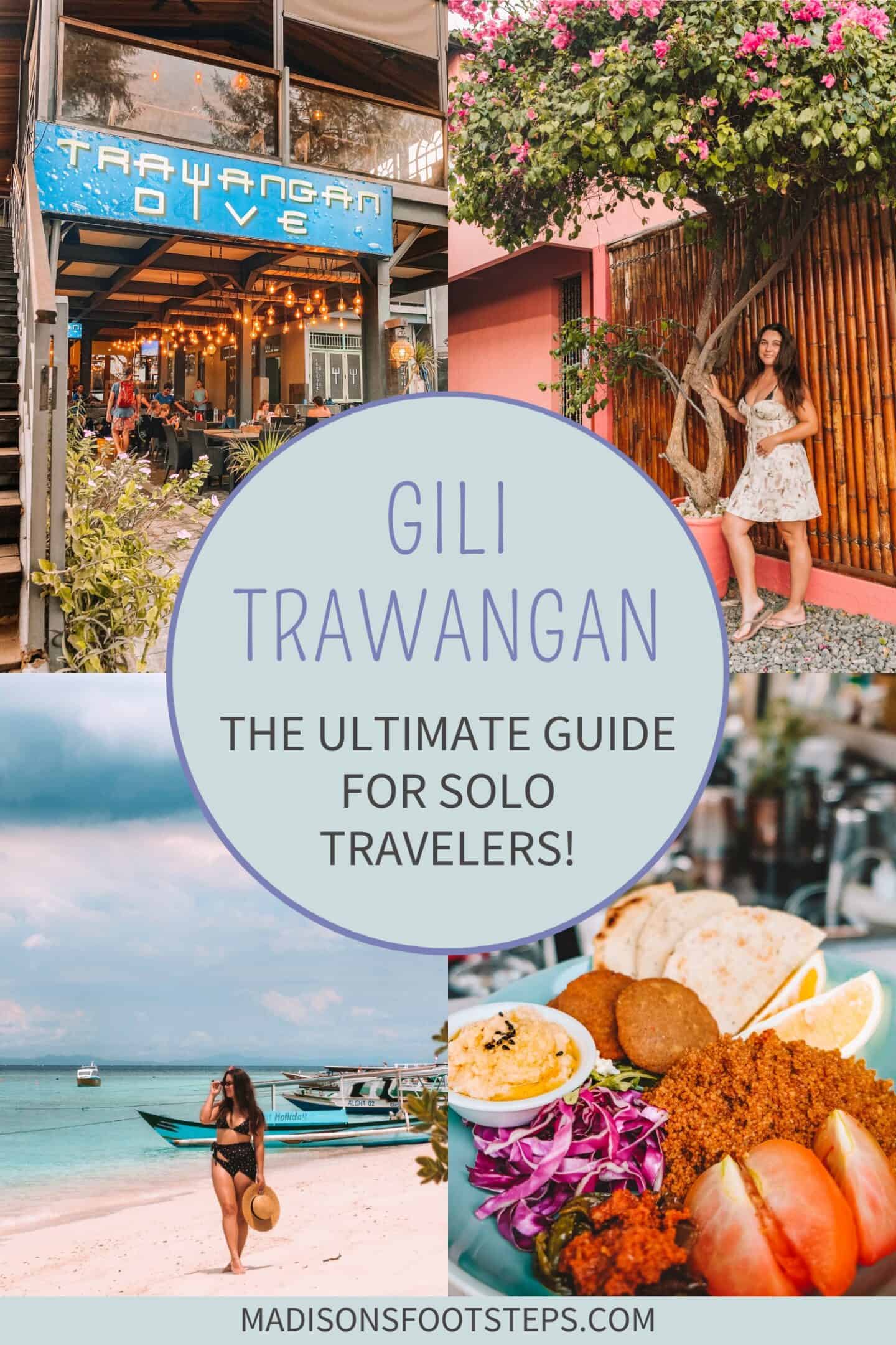 Gili Trawangan for solo travelers pin