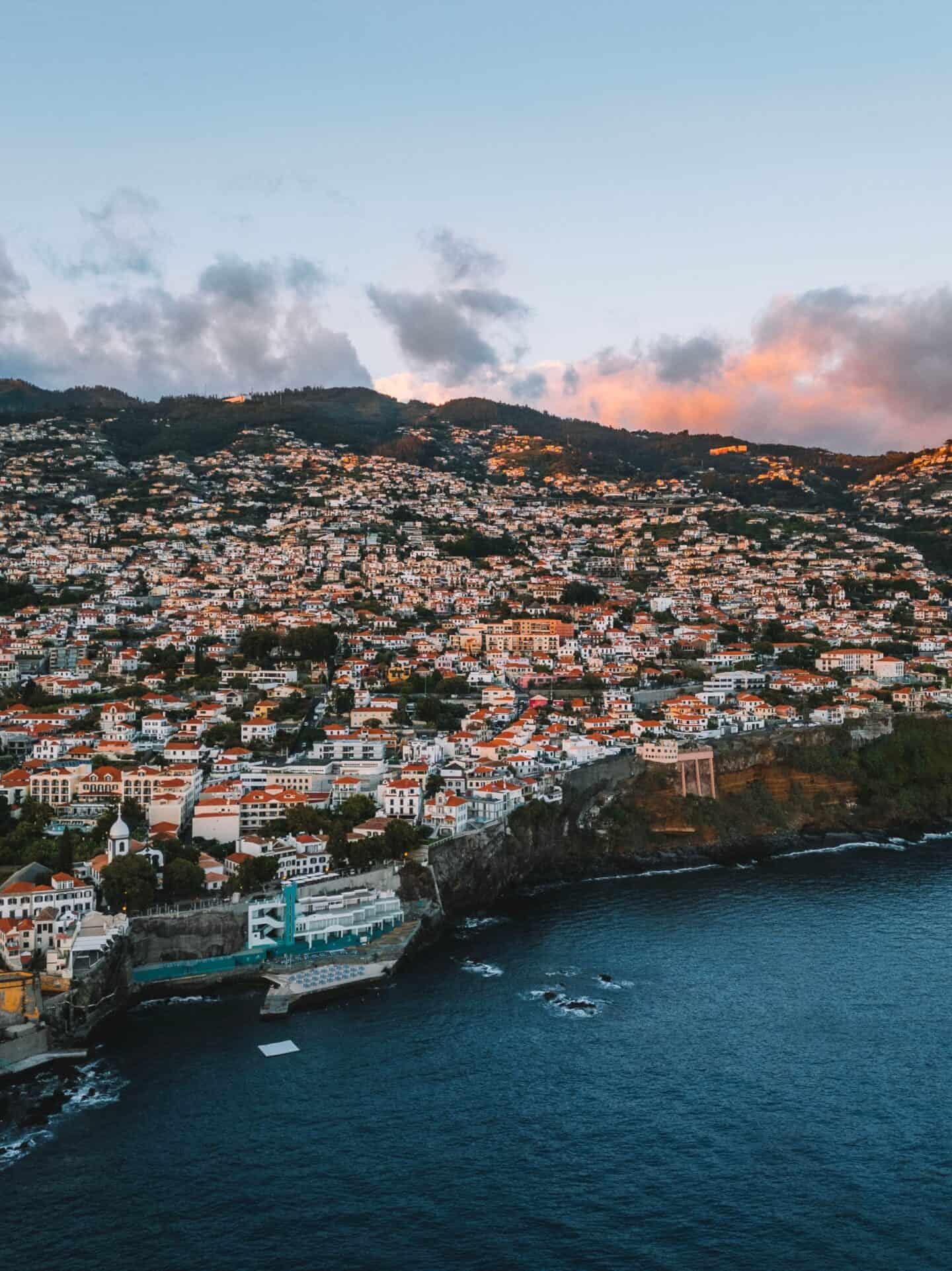 Blog post image for the best time to visit Madeira. 