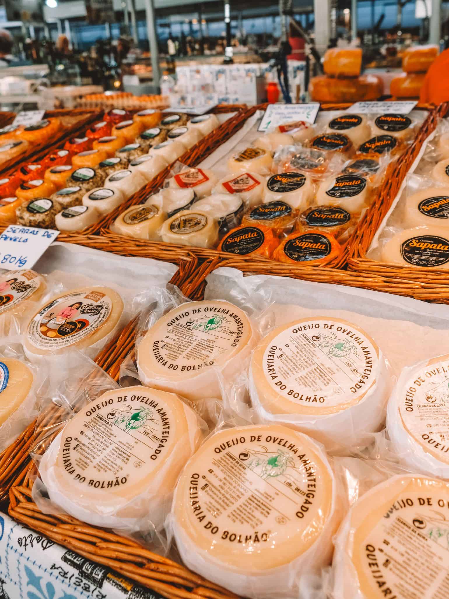 Trying the local cheeses at the Mercado do Bolhão is a must-do during your long weekend in Porto. 