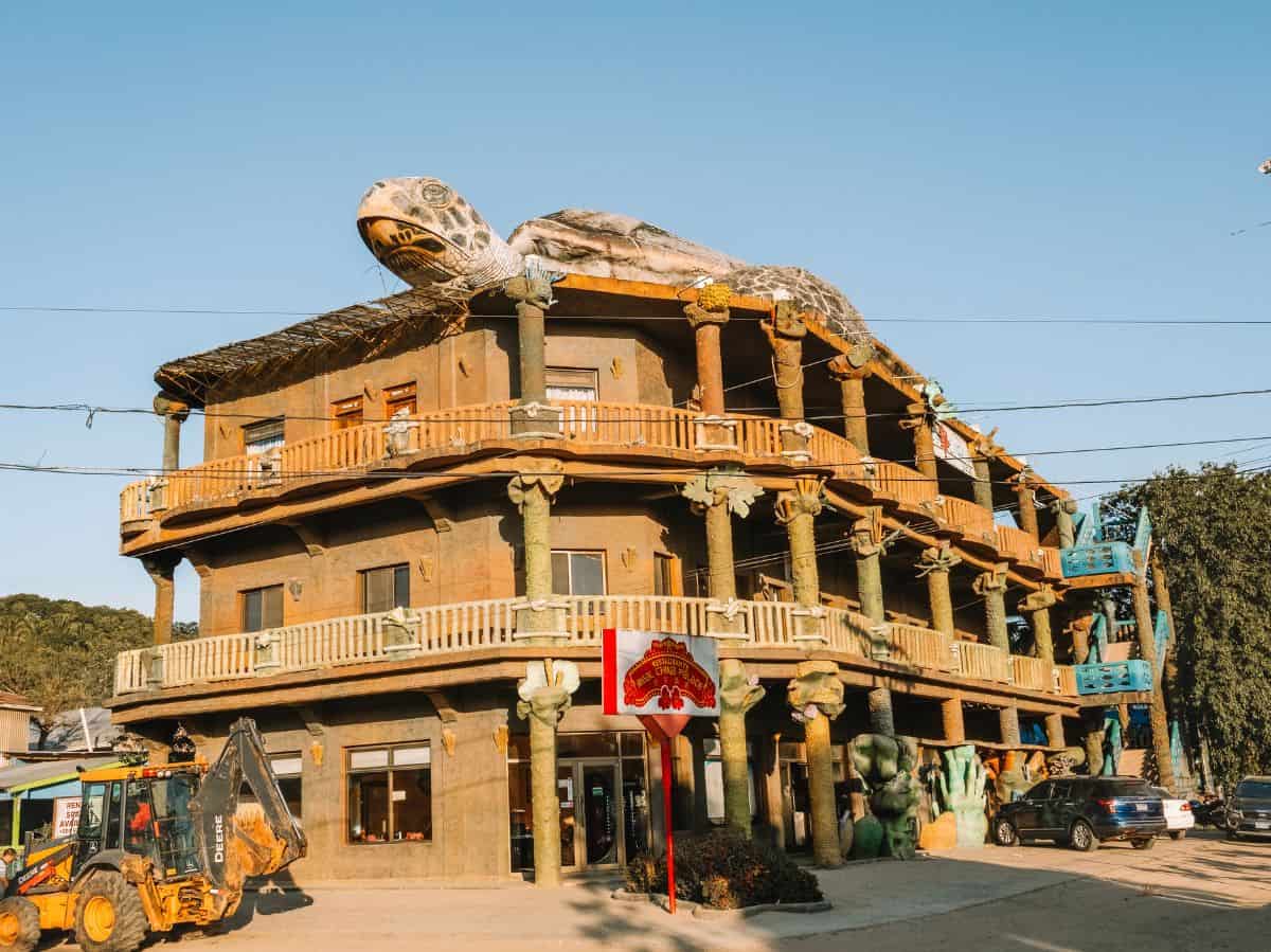 Hotel Los Corales, or 'The Turtle Hotel' in West End Roatan. 