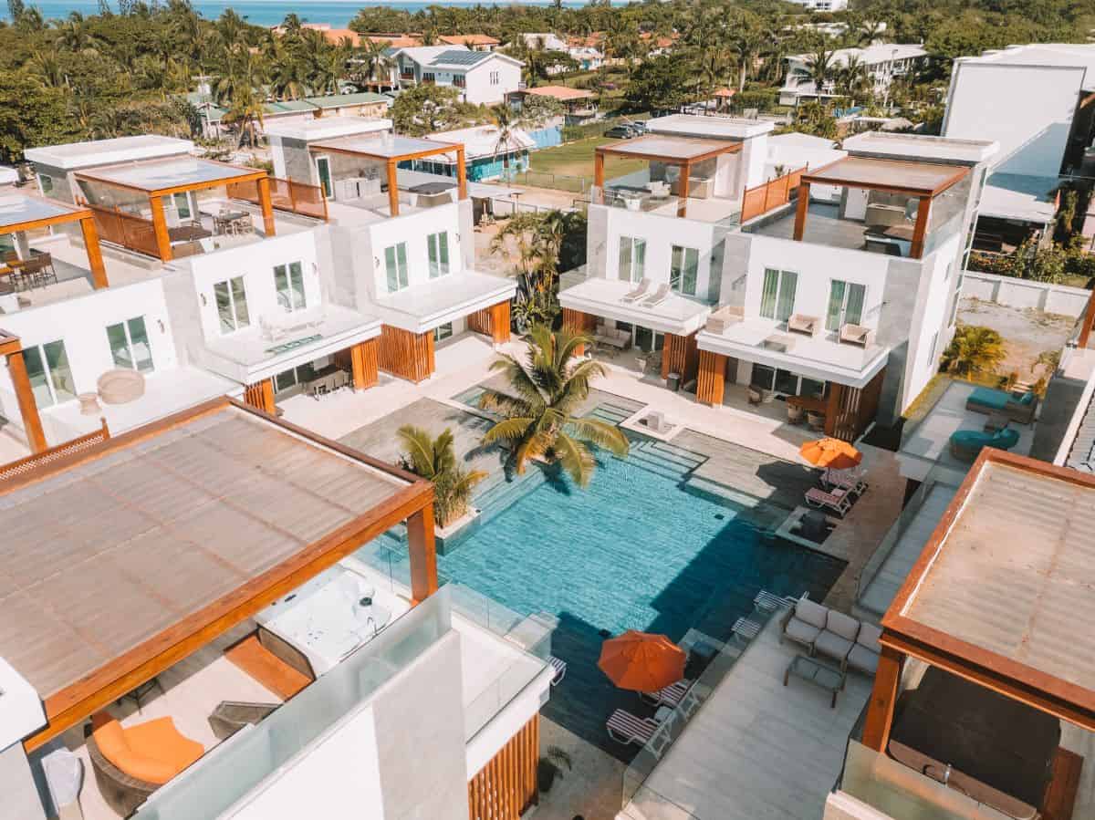 Ocean One Villas—part of Paradise Beach Resort in West Bay. 