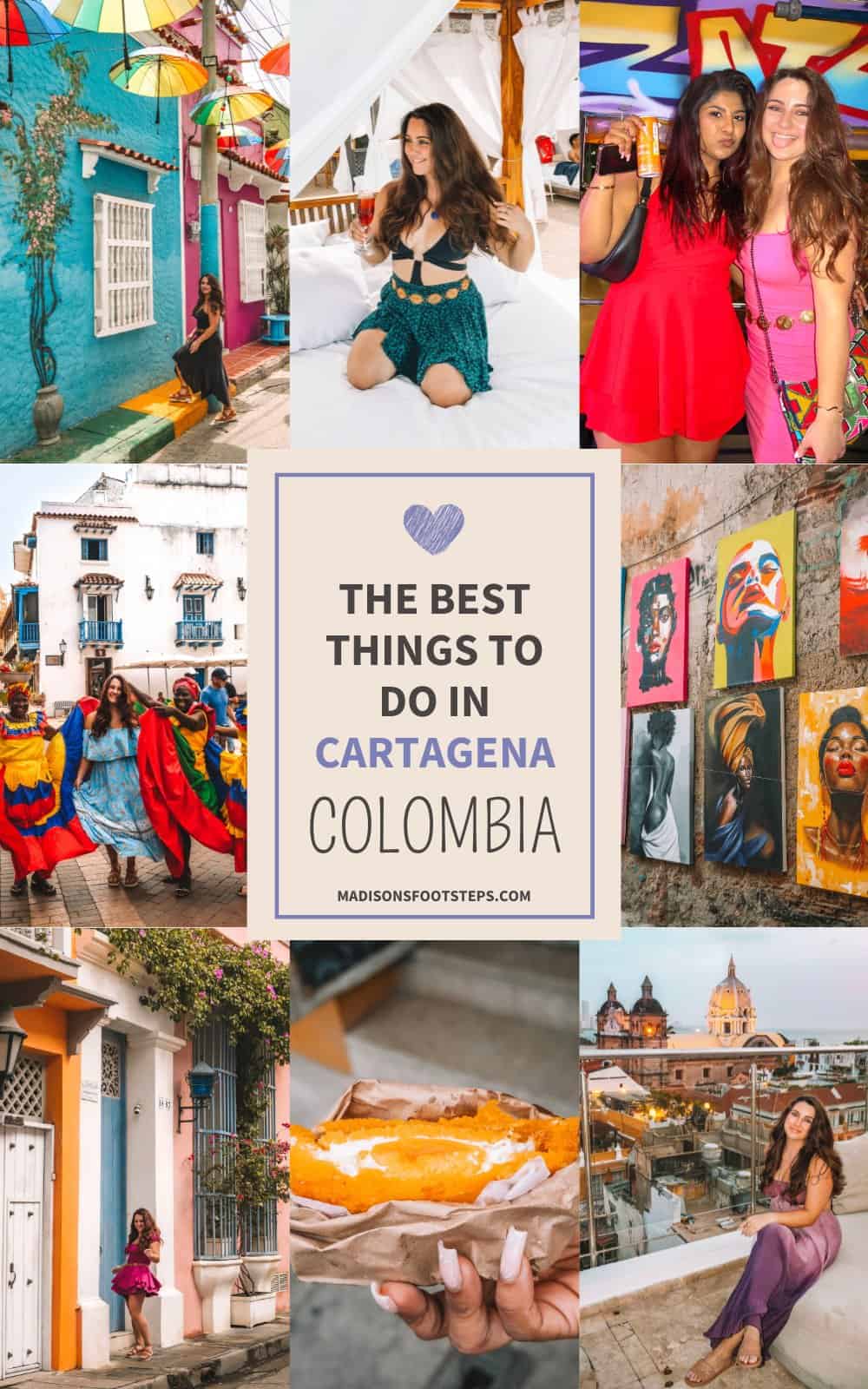 Pinterest pin for the best things to do in Cartagena Colombia.